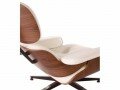  Eames Lounge Chair & Ottoman Cream Premium